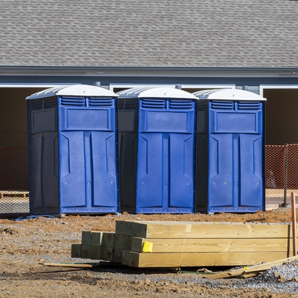 are there any restrictions on where i can place the porta potties during my rental period in Carbon Iowa